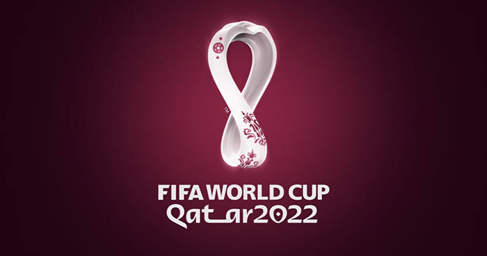 World Cup 2022 logo with solidarity and Arabic culture