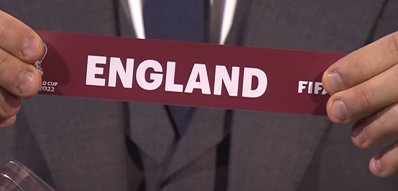 WC 2022 qualification draw England